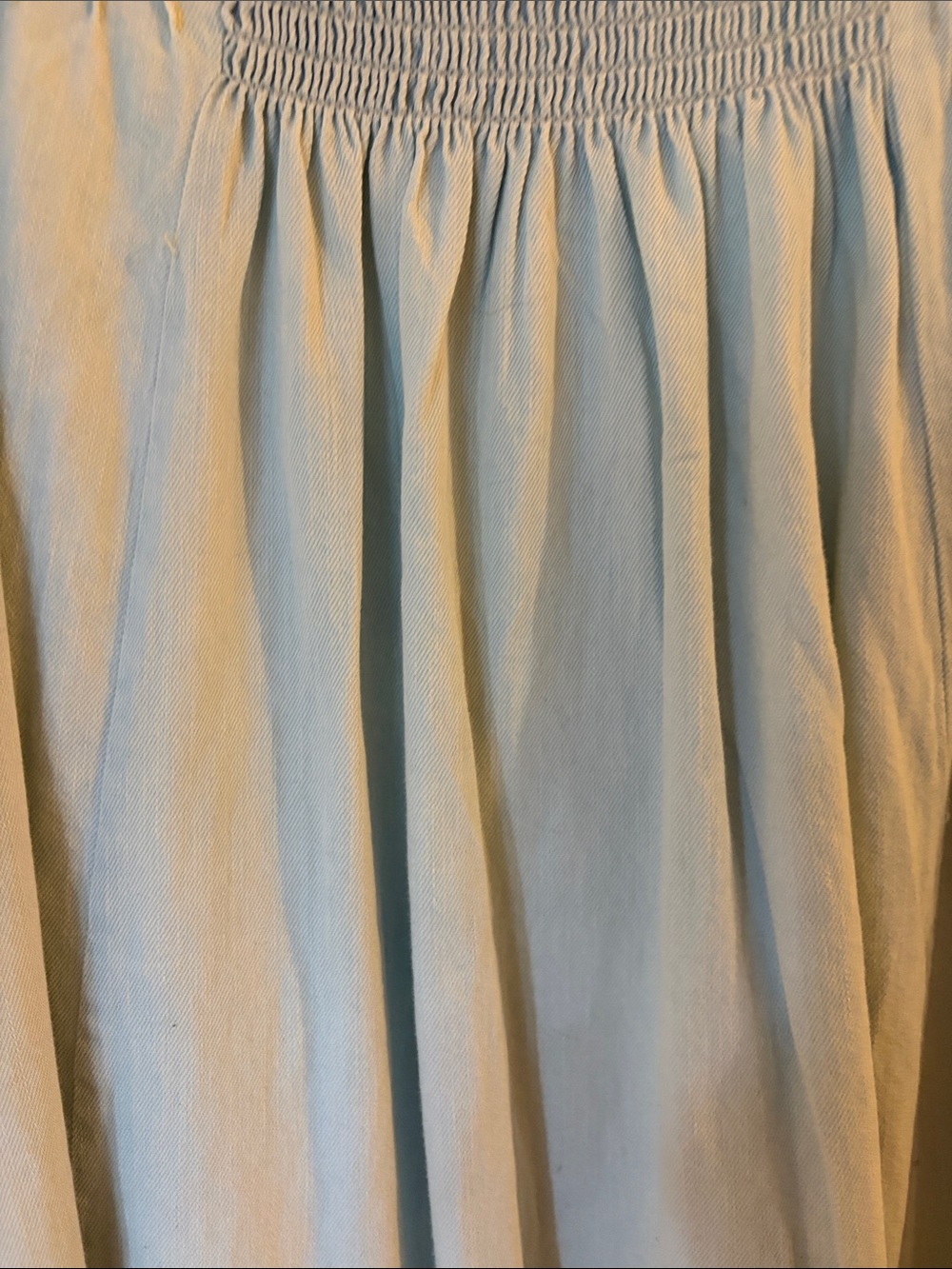 Pilcro NWT Pale Blue Button-Front Maxi Skirt - Picture 10 of 11